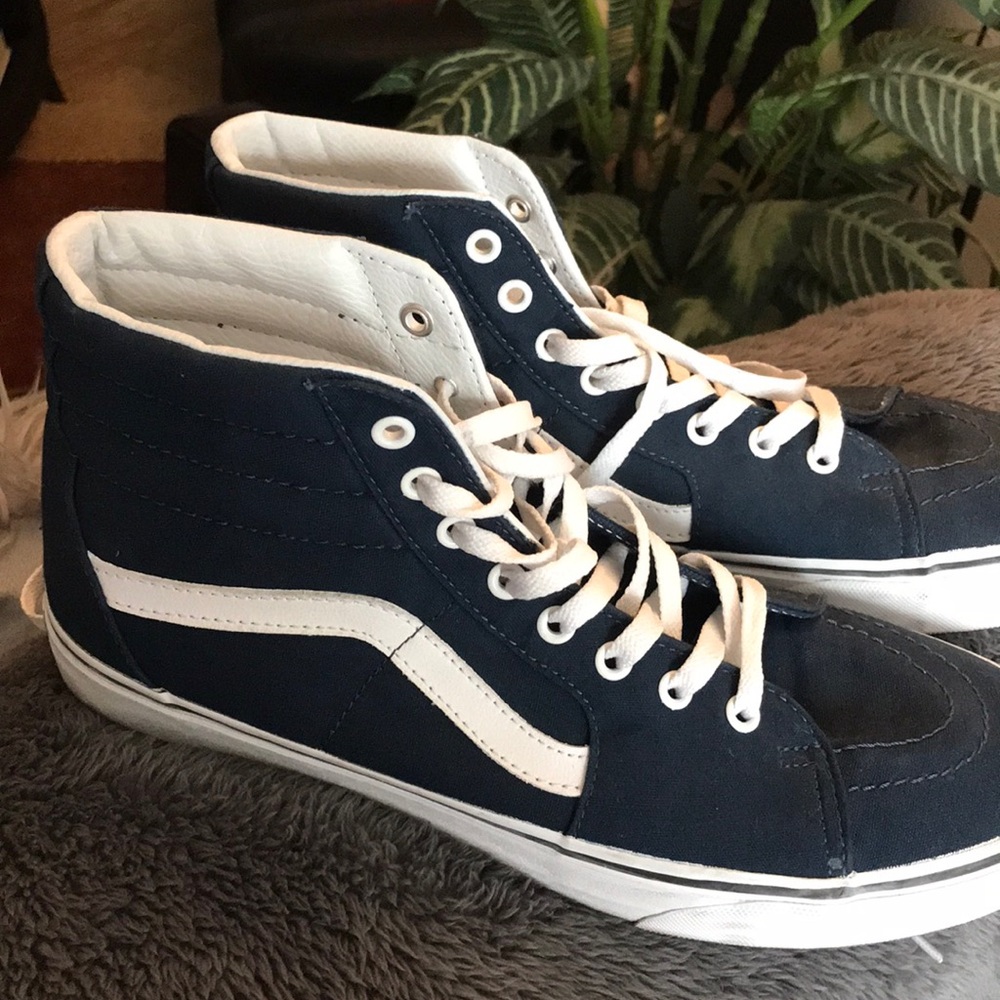 Navy blue High Top Vans